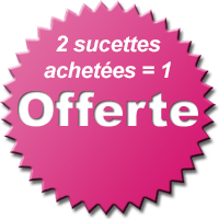 2 sucettes achetees 1 offerte